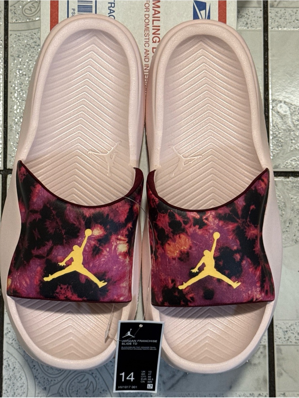 New Air Jordan Franchise Slides TD PROMO Melon Orange Men’s Size 14 HV1017-001